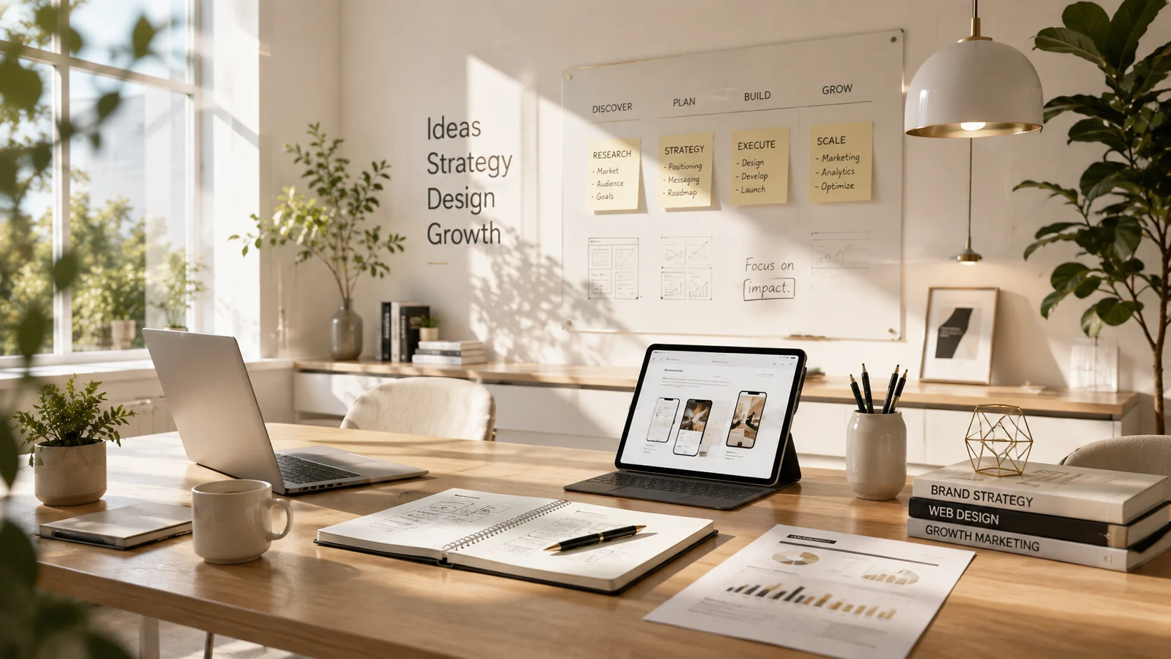Digital strategy and planning work representing a tailored Emerald Windows engagement